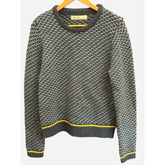 Carve Designs Women's Blue Knit Crewneck Sweater Coastal New England Resort - Picture 1 of 6